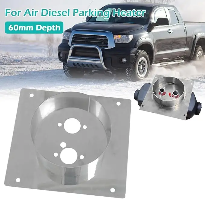Staffa di montaggio per base riscaldatore di parcheggio diesel da 60 mm Piastra da pavimento Staffa di montaggio per torretta in acciaio inossidabile Accessori per piastra da pavimento