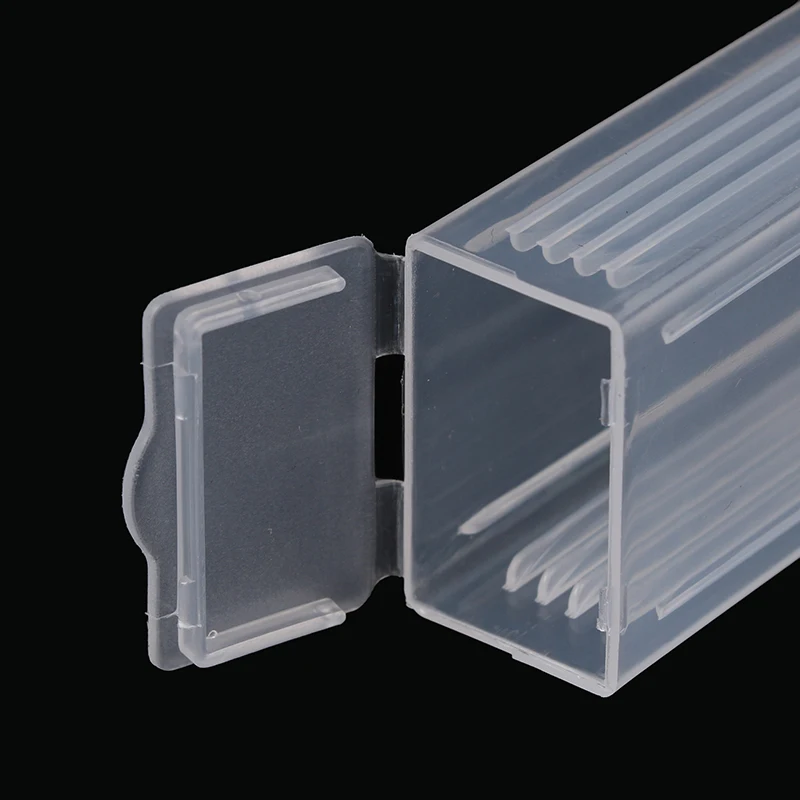 Microscopio in plastica Slide Mailer Glass Slides Holder Storage Box microsslide PP contiene 5 Dispenser Box