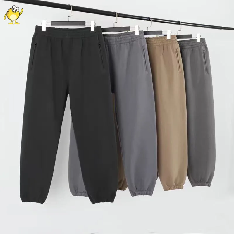 

High Quality Season 6 Kanye West Pants Plush Retro Fashion Loose Drawstring Hip Hop Best Quality Solid Sweatpants Men Woman