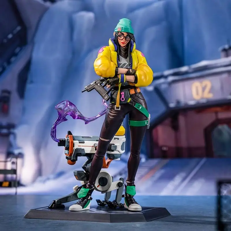 لعبة VALORANT الشكل Killjoy عمل الشكل 1/6 مقياس أنيمي الشكل البلاستيكية نموذج لعبة المحيط ديكور لعبة هدية