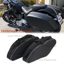 Motorcycle Saddle Bag Luggage Rack Liner Saddlebag For FLSB Softail Sport Glide 2018 2021 2020 FXLRST Low Rider ST 2022