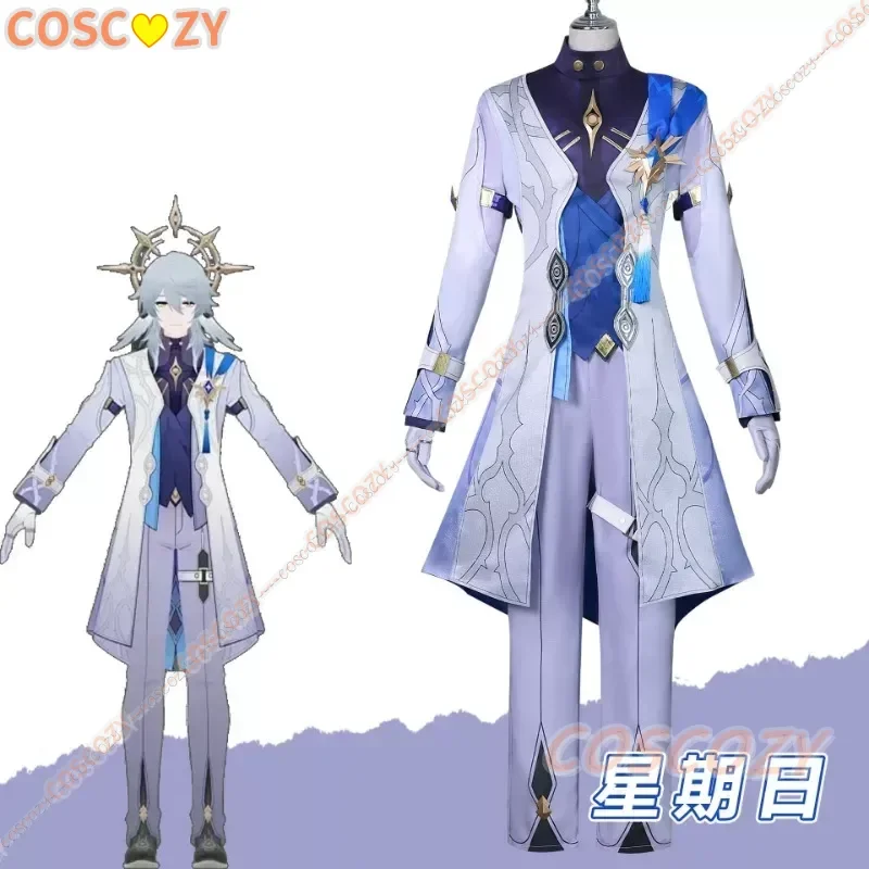 Sunday Cosplay Costume Honkai Star Rail Воскресенье Oak Family Full Set Wig Halloween Men's Game Uniform