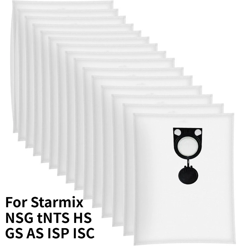 

15Pcs Dust Bags for Starmix NSG tNTS HS GS AS ISP ISC Bosch GAS 25 Metabo ASA ASR Vacuum Cleaner Replacement Parts 2605411167