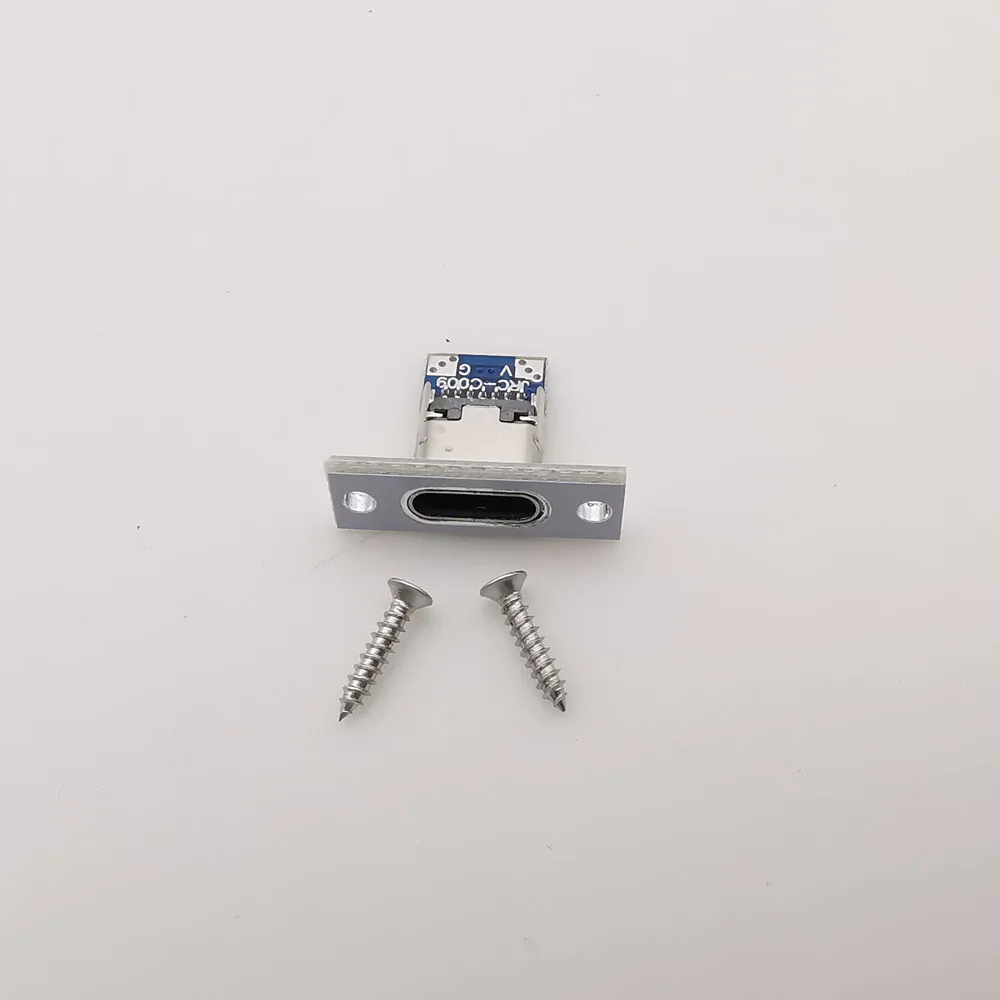 1 صندوق USB 3.1 نوع C المقبس 2Pin /4Pin /6Pin موصل سالب مع تحديد لوحة نوع-C USB جاك ميناء الشحن #6