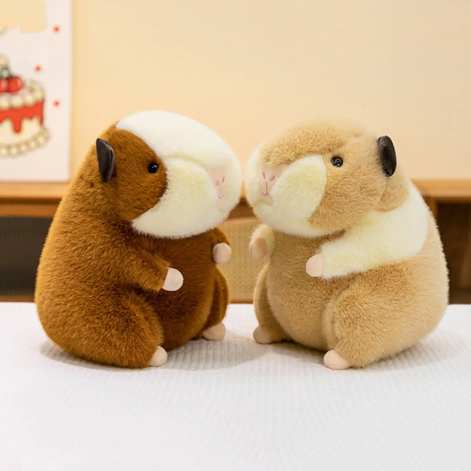 

Мягкий хомяк, 11,8 дюйма, мягкая кукла-хомяк, игрушка для детей для взрослых, мальчиков и девочек, детей, праздник на Рождество, день рождения