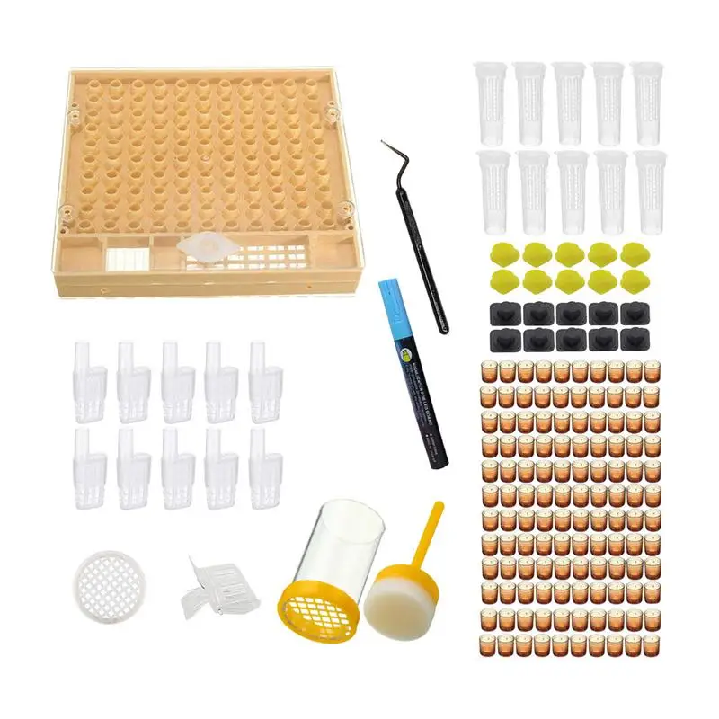 Complete Queen Rearing Kit Beginners Queen Rearing Bee Breeding Complete Kit Apiculture Equipment Tools Full Bee Breeding Set