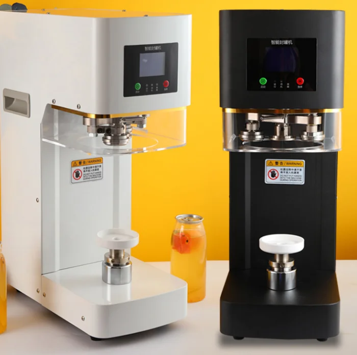 

Automatic Plastic Can Sealing Machine for Juice Cans Cup Jar Packaging Sealing Equipment