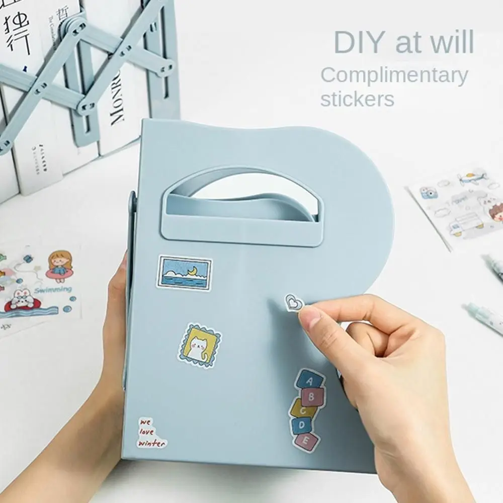 with Pen Holder Retractable Bookends Save Space Stationery Adjustable Bookshelf Simple Foldable Divider Book Stand