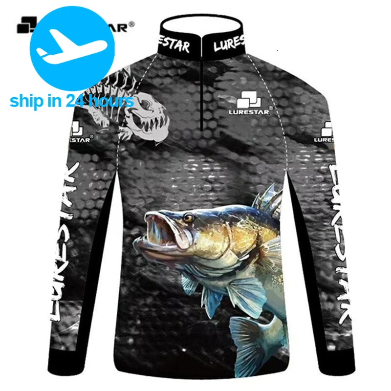 Professional Fishing Clothes Lightweight Soft Sun Clothing UV Jersey Bass Long Sleeve Black T shirt Pants Outdoor Hunting Waders