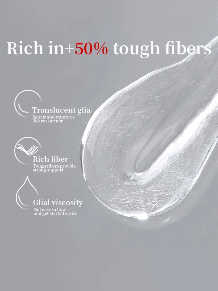 1 pieza 15ml gel base de goma fibra para uñas starter puro remojable sin limpieza esmalte gel para uñas adecuado para manicura casera DIY 3