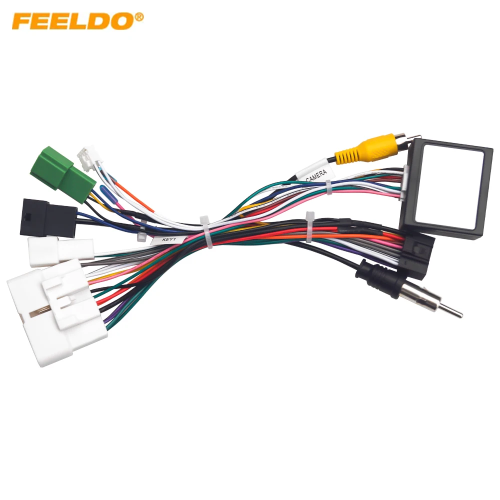 Car 16pin Power Cord Wiring Harness Adapter With Canbus Box For Isuzu D-Max 2021-2024 Installation Head Unit