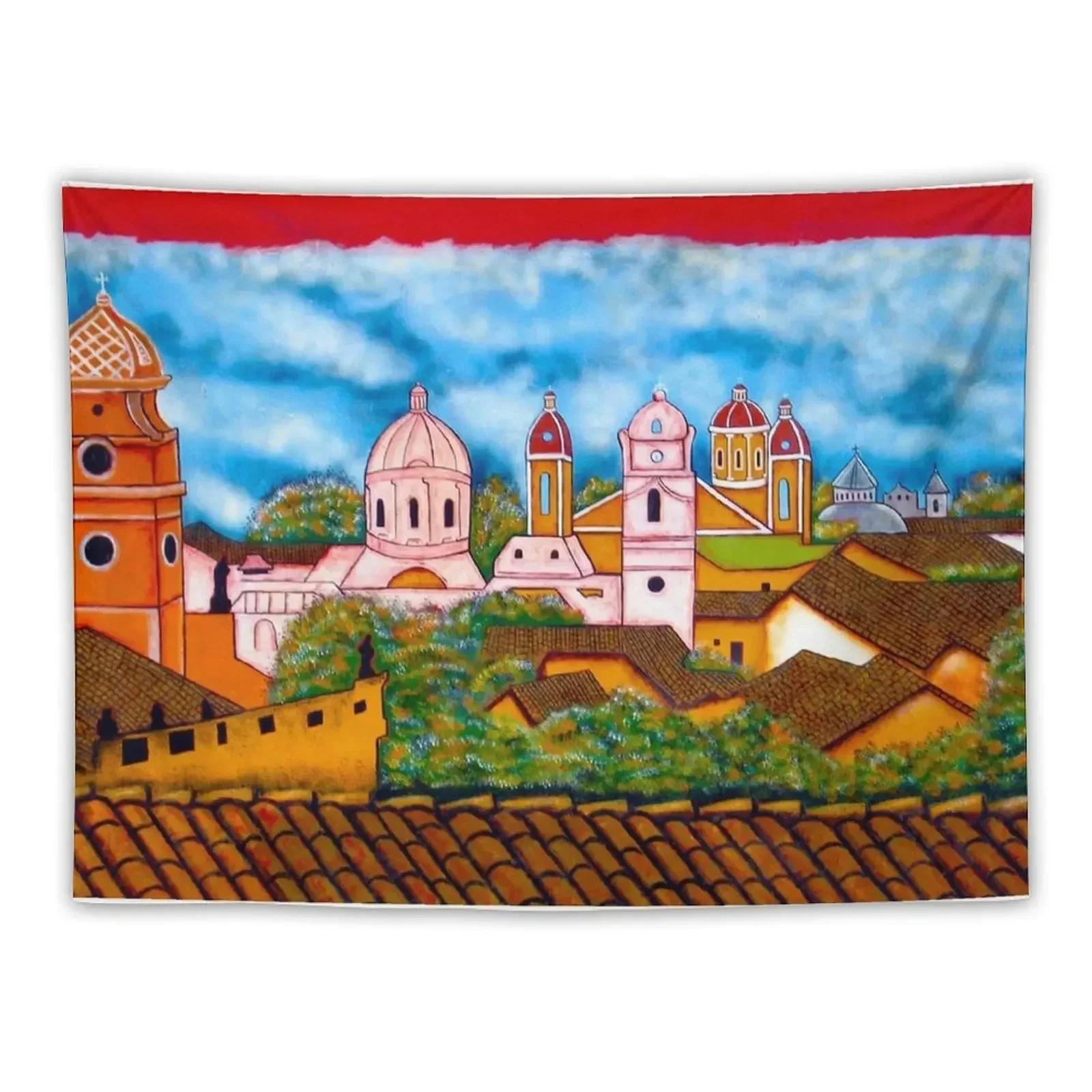 Granada Street Art Nicaragua 3 Tapestry Room Decore Aesthetic Wall Deco Bedroom Decor Aesthetic Tapestry