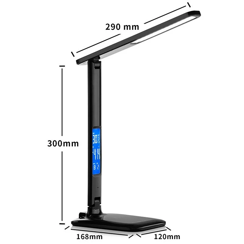 Wireless charging USB LED desk lamp European modern flexible folding LED desk lamp dimmable desk lamp