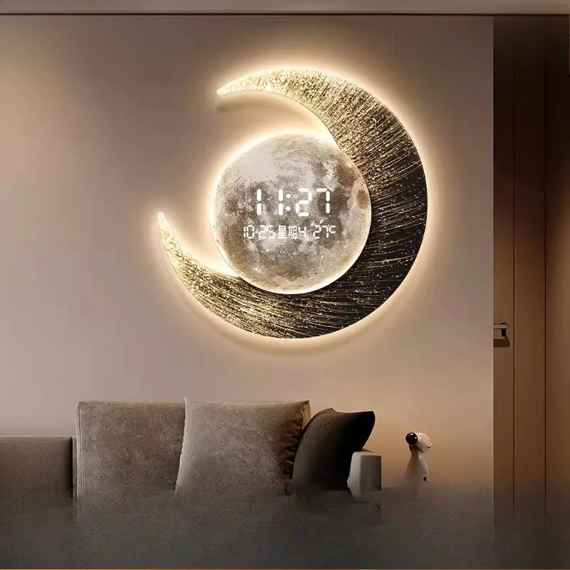 Electronic Design Wall Watch Clock Luxury Unique Modern Large Wall Clock Bedroom Classic Metal Relojes De Pared Decoration