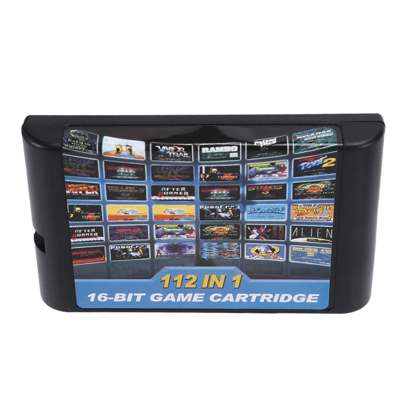 

Новый игровой картридж 4X 112 в 1, 16-битный игровой Картридж для Sega Megadrive Genesis, игровой Картридж для PAL и NTSC