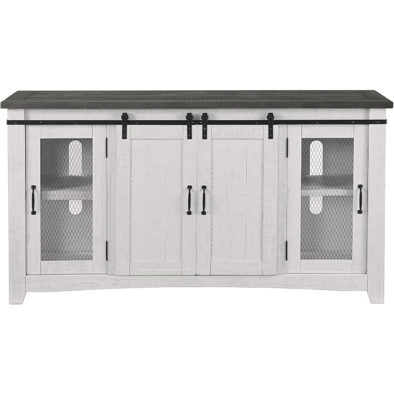 

Martin Svensson Home Hampton TV Stand, White Stain with Grey Stain Top