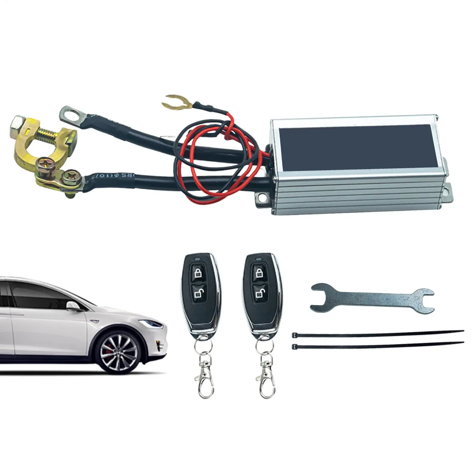 

Battery Disconnect Smart Waterproof Protective Metal Battery Quick Disconnect with Remote for Sedan SUV RV ATV Van Vehicle Boat