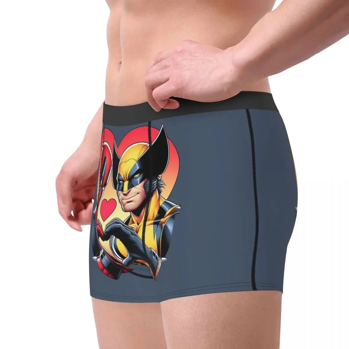 Custom Deadpool And Wolvierine Best Friends Boxers Shorts Mens Briefs Underwear Cool Underpants