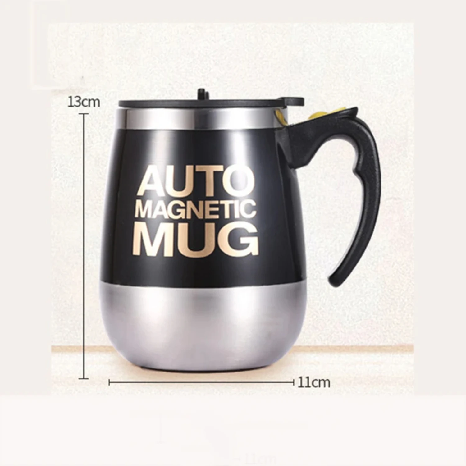 400 ml Edelstahl Kaffee Mischbecher Automatische Big Belly Force Mischbecher Kaffeetassen Kreativ