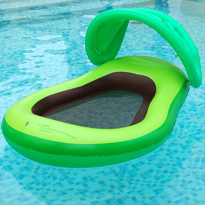 Swimming Pool Floats Avocado Inflatable Boat Summer Party Beach Lounger River Floating Raft Children Adult Water Sports Seat