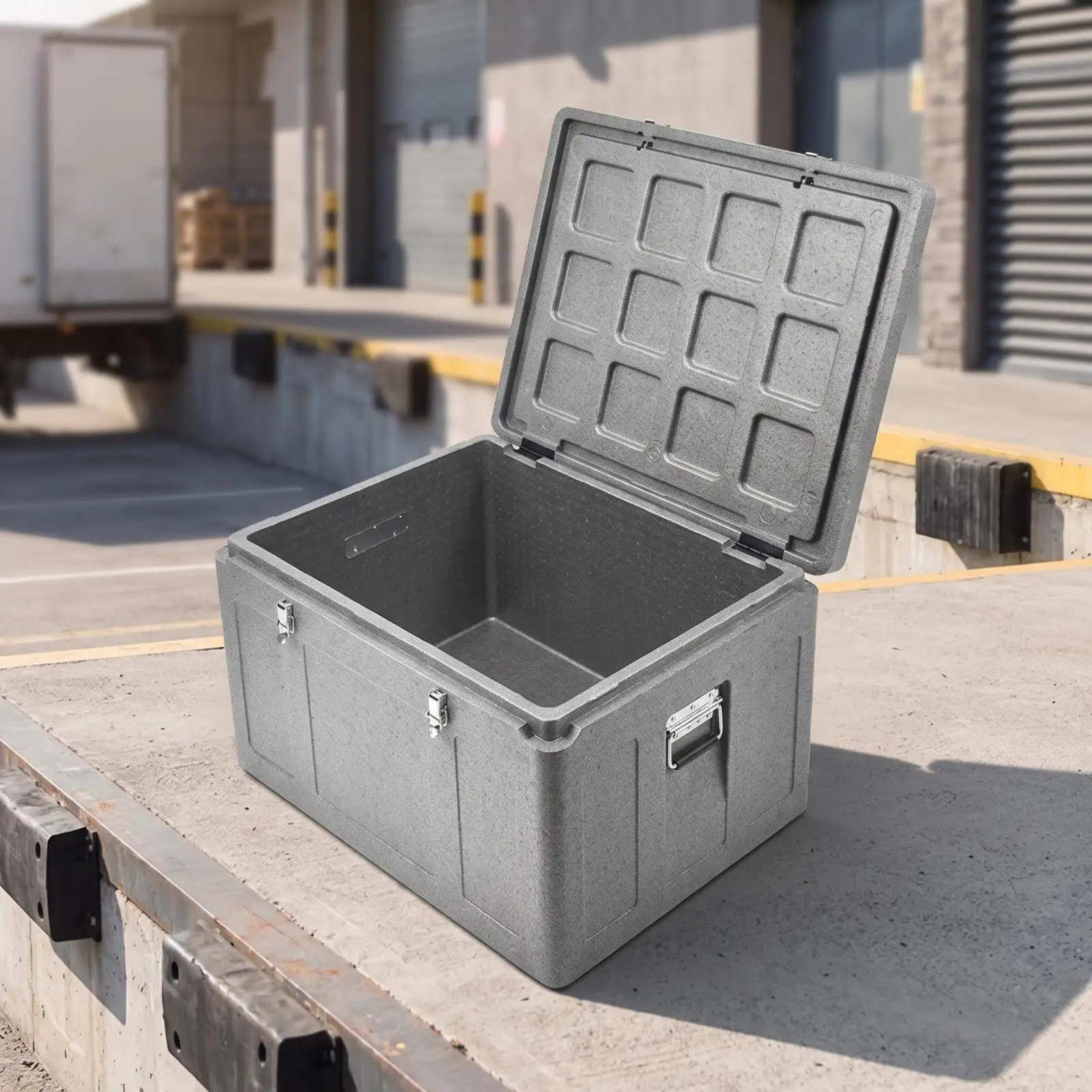 Insulated Transport Conta EPP Foam Thermal Food Box Hot Cold Retention Catering Delivery Container for Street Vending Vehicle