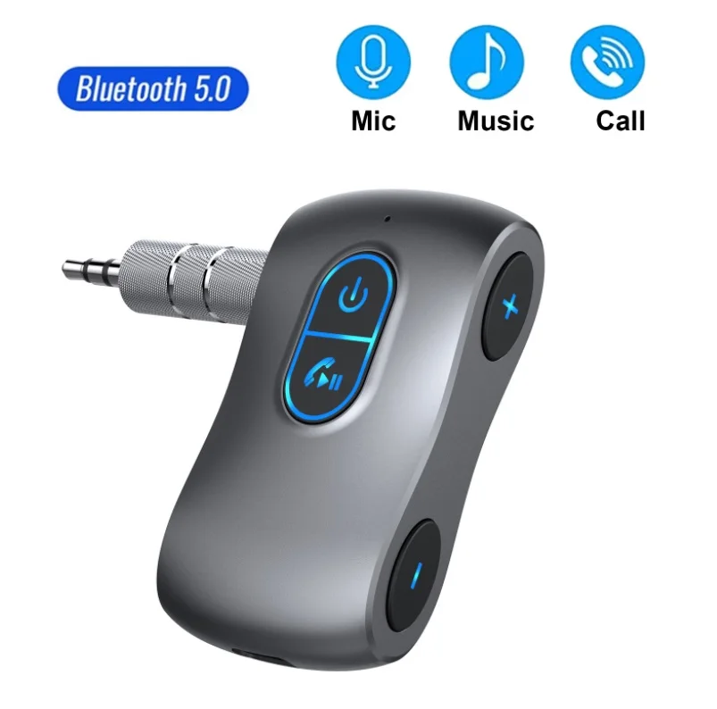 

3 In 1 Bluetooth 5.0 Receiver TF Music Player 3.5mm AUX Audio Wireless Adapter Handsfree Car Kit Mic For PC Speaker Headphones