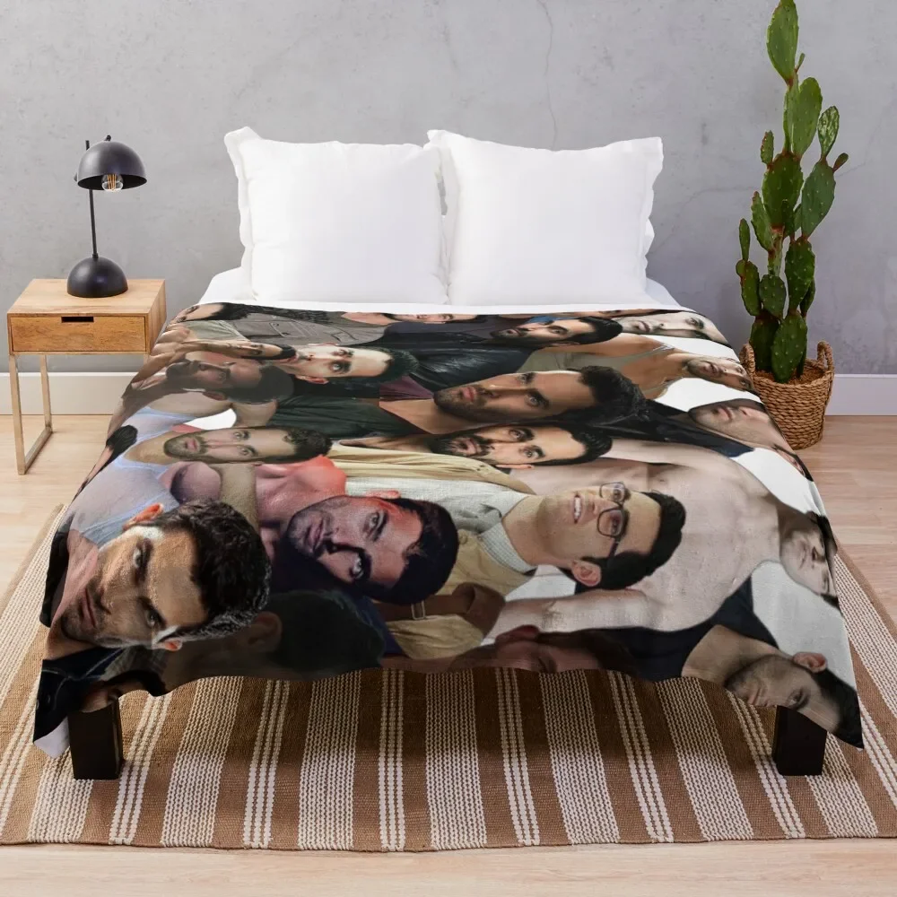 tyler hoechlin photo collage Throw Blanket Luxurious Soft Fuzzy Blanket for Sofa Bed