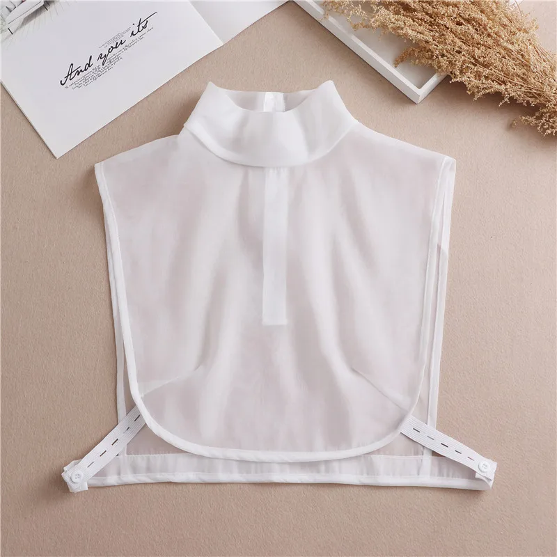 

Vintage Chiffon Fake Shirt Detachable Collar Choker Blouse For Women Shirt Sweater False Collar Female Sweater Decorative