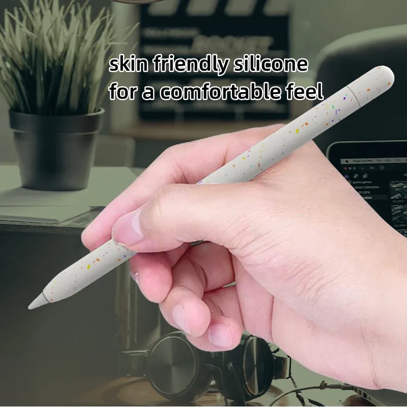 Piórnik do tabletu Apple Pencil 1. 2. generacji lub Pencil Pro Stylus Etui ochronne Silikonowa osłona odporna na wstrząsy