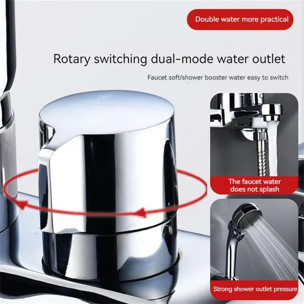 Rubinetto per doccia da bagno Valvola miscelatrice Doccia Set doccia Interruttore miscelatore per vasca Rubinetto per doccia triplo rubinetto caldo e freddo