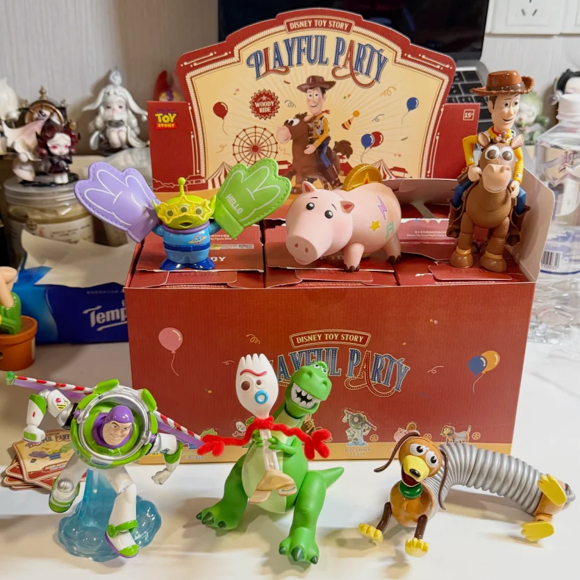 TOPTOY Disney Toy Story 30th Anniversary Buzz Lightyear Collectible Blind Box Figure Doll Table Trendy Toy Decor Kids Cute Gift