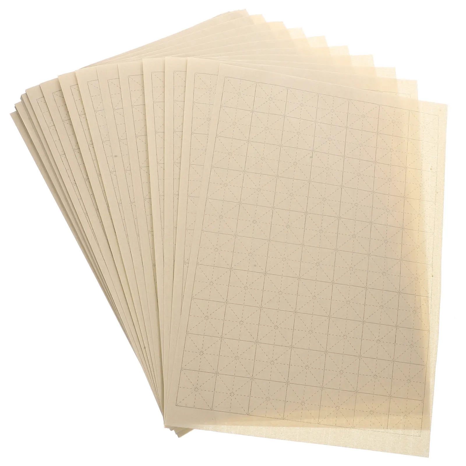 100Sheets Chinese Calligraphy Practice Paper Zi Ink Friendly Thickened Rice Paper Writing Sheets Calligraphy Supplies