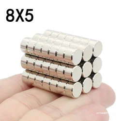 5/10/15/20/25 Pcs 8x5 Neodymium Magnet 8mm x 5mm N35 NdFeB Round Super Powerful Strong Permanent Magnetic imanes Disc 8*5