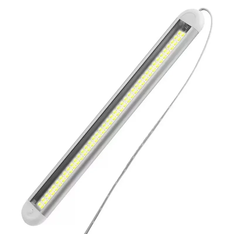 12V/24V LED Interior Light Bar, 120-LED Strip Trunk Lamp for Enclosed Cargo Trailer Car RV Van Truck Camper