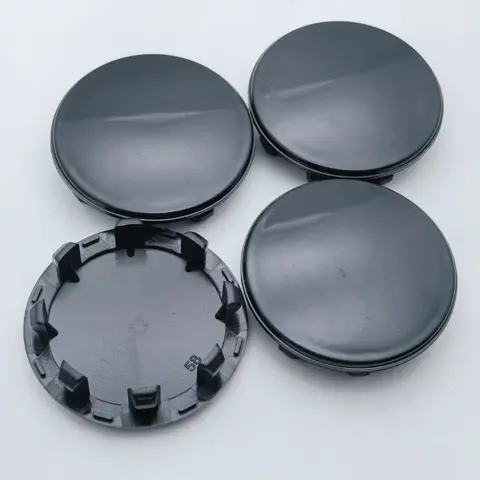 4pcs ABS Blank No Logo Car Wheel Center Caps Hub Dust Cap 58MM Clips 51MM No Emblem Wheels Cap Rim Cover Hubcaps Car Accessories