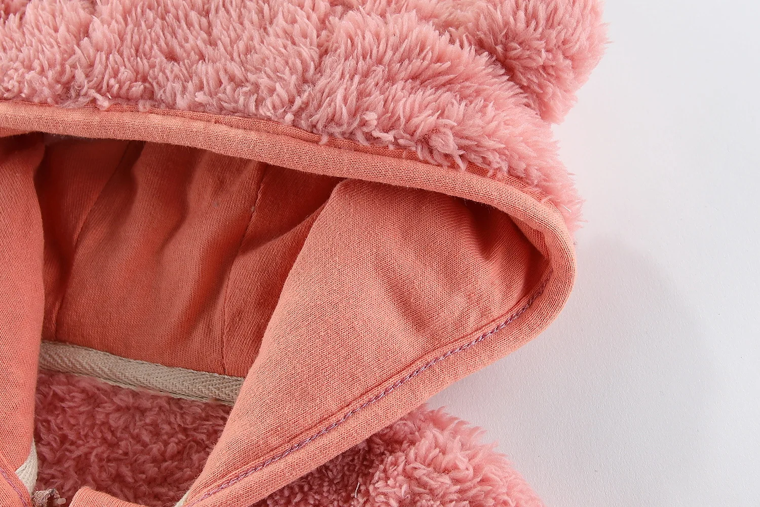 Frühling und Herbst Kinder Fleece Mantel Baby Bär Ohren Langarm Warme Jacke 0-3 Jahre Alte Kind Kleidung – Detail 15
