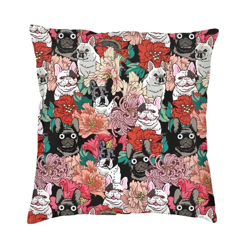 Custom French Bulldog Luxury Throw Pillow Cover Decoracion Salon Case Frenchie Dog Lover Car Cushion