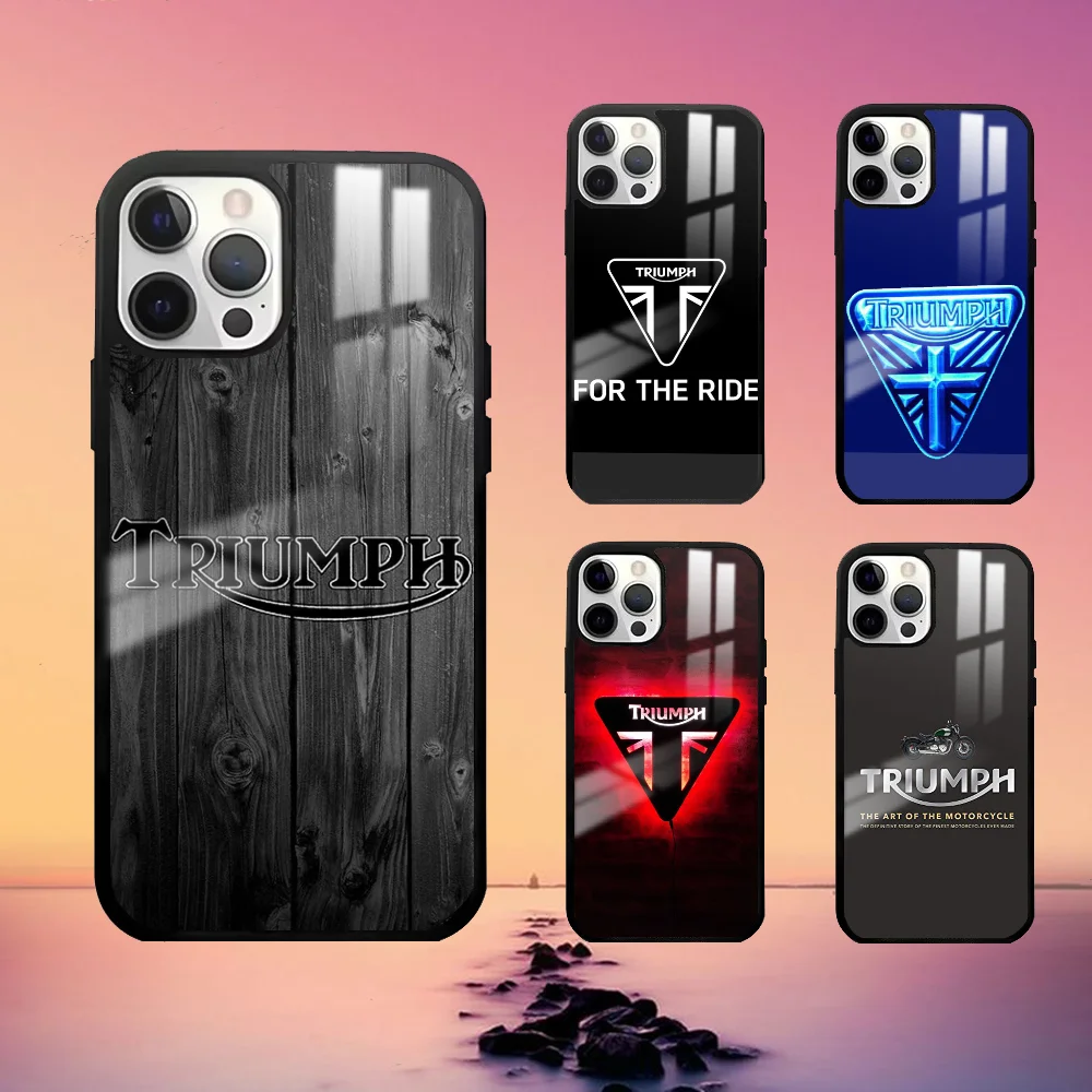 T-Triumphs-S Motorcycle Phone Case For iPhone 16 15 14 13 12 11 Pro Max Plus Mini Fashion High Quality mirror phone case