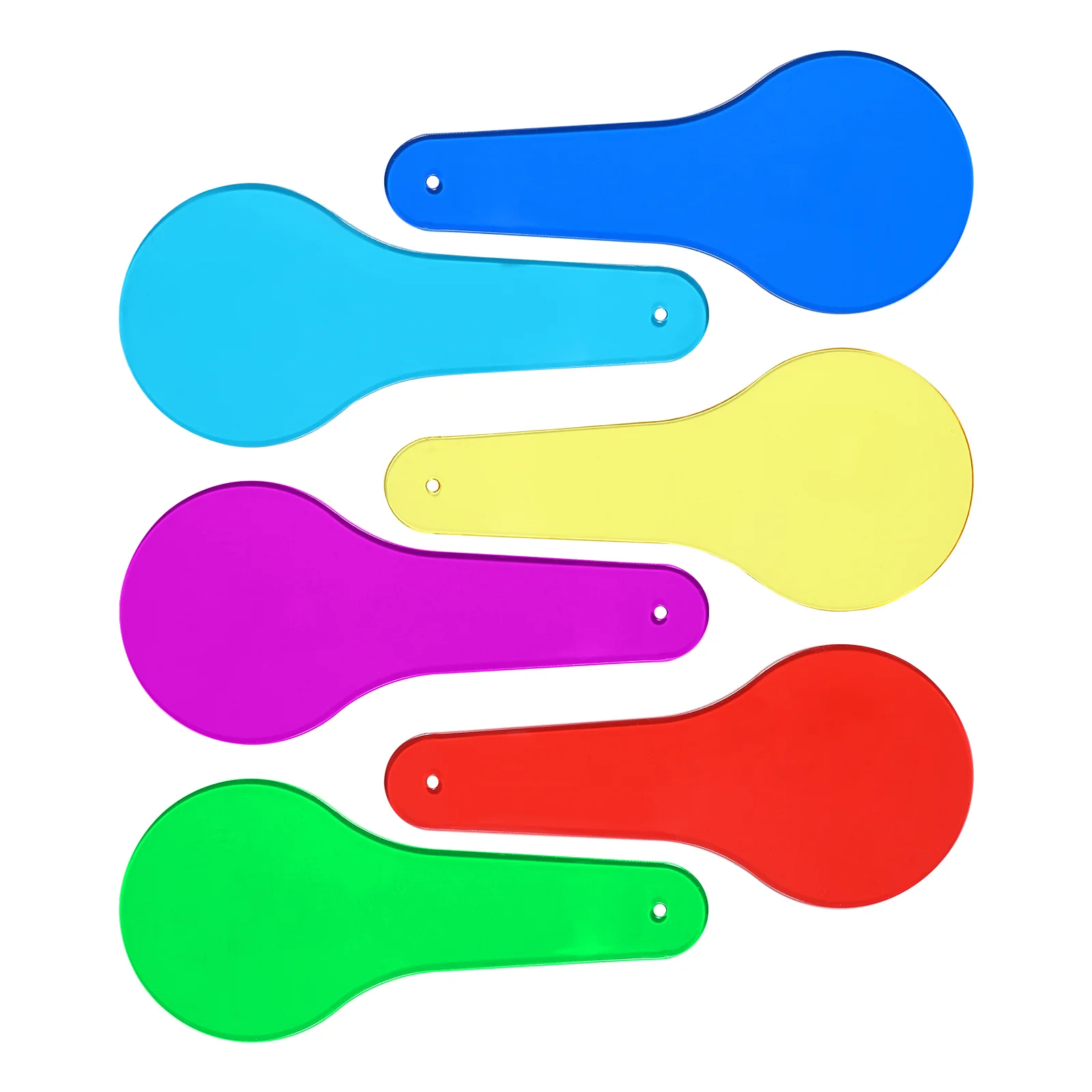 6 قطعة مجاذيف ملونة احترافية للأطفال أدوات تعليمية لتعلم العلوم أدوات التجربة البصرية مجاذيف ملونة #4