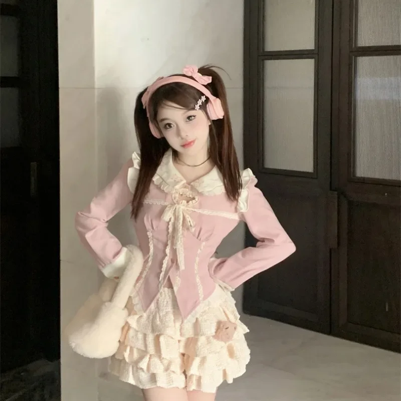 Y2k تي شيرت حريمي نحيف على الطراز الكوري كل مباراة حلوة بناتي تلميذة موضة مصممة Blusas لطيف Harajuku العطاء Ins