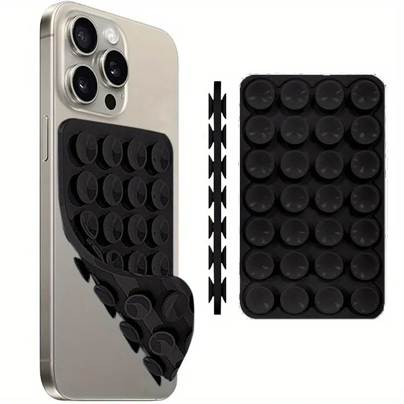 10Pcs Double-Sided Silicone Suction Phone Holder Strong Grip Waterproof Shower Stand for Video & Photography view 3