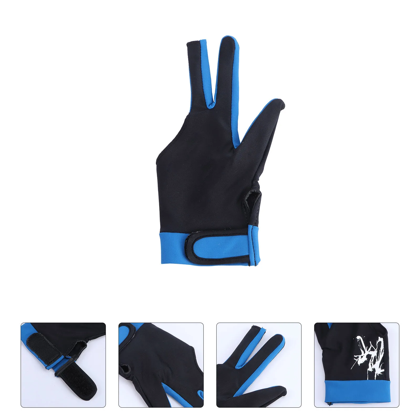

1pcs Breathable Three-Finger Gloves For Billiards Table Tennis Men Women Open-Fingered Durable Microfiber Sport Gloves