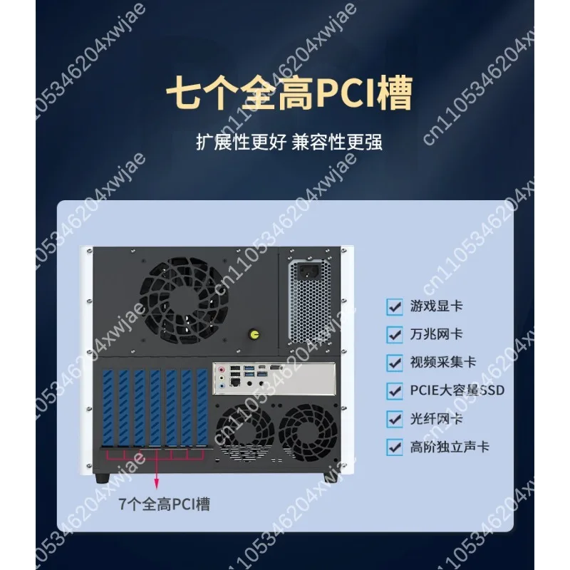 M6C 6-Bay Desktop NAS Case, Home Cloud Storage Host Chassis, DIY PC Tower Support Standard Motherboard for Server Build