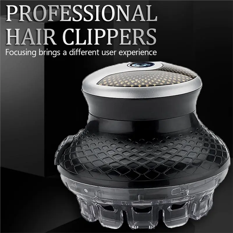 ABZA-UFO Electric Hair Trimmer Rotating Even Cut Rotary For Men Washable Rechargeable Hair Clipper Self-Haircut Shortcut