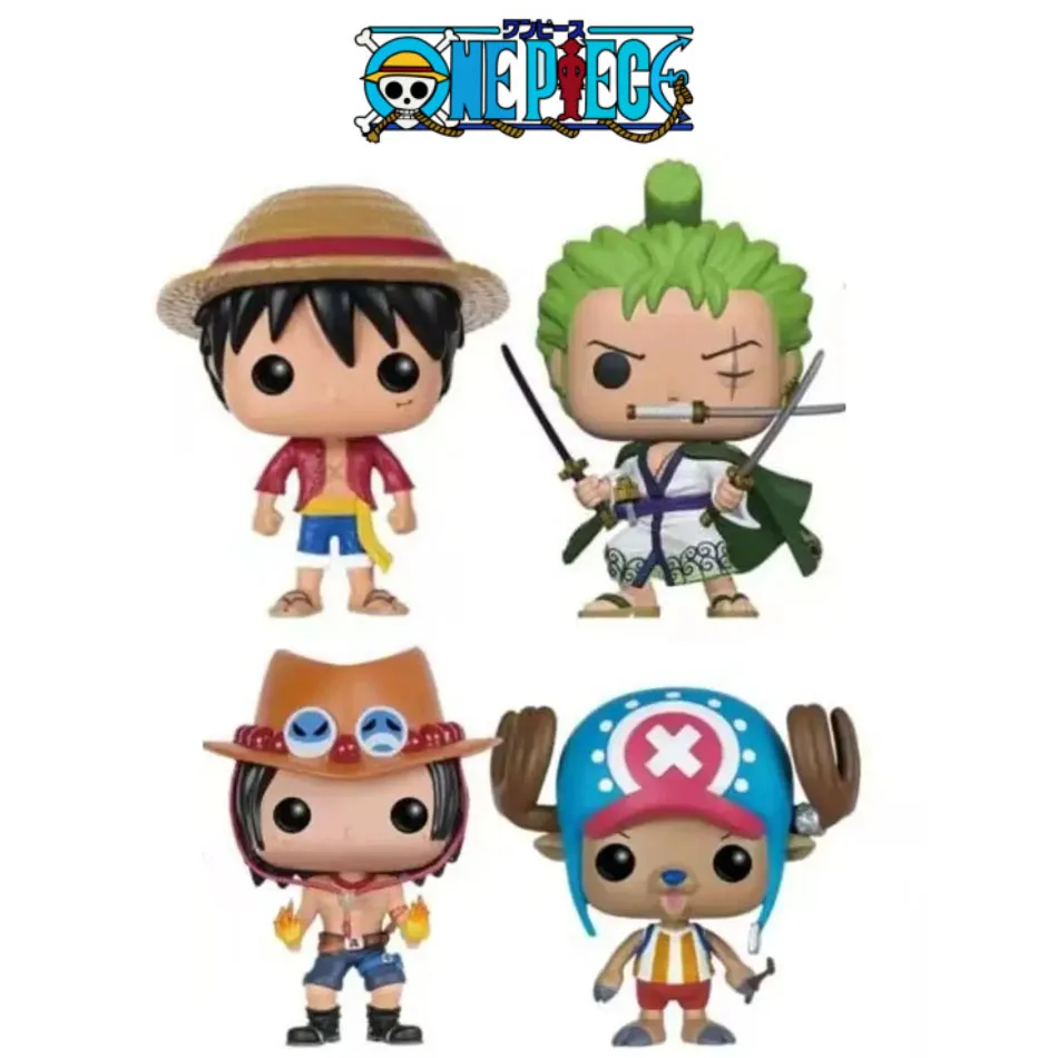 4pc/set POP One Piece Figure Luffy Funko Chopper AISI Luo Luffytaro Action Figure Collection Model Toys For Christmas Gifts Toys