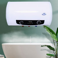 35L Electric Cylinder Hot Water Tank 220V Tankless Water Heater Horizontal Boiler-