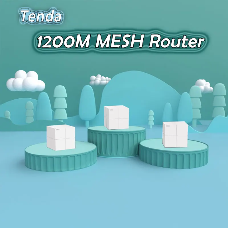 Tenda Nova MW6 Whole Home Mesh Wireless WiFi System 1200M 11AC 5GHz WiFi Wireless Router and Repeater APP Manage