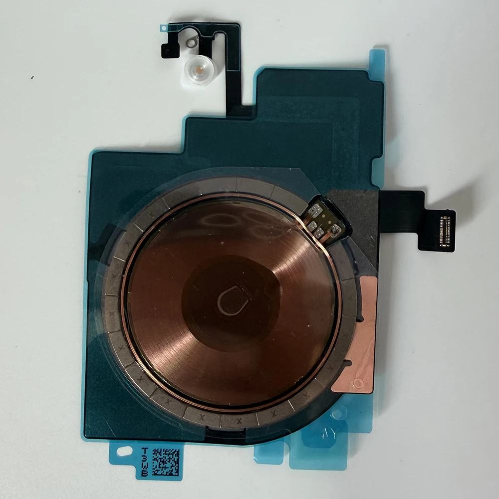 OEM Kabellose Ladespule NFC-Antenne Ersatzteil mit LED-Blitzlicht Flexkabel für iPhone 14 15 16 Plus Pro 17 Pro Max Ersatzteile