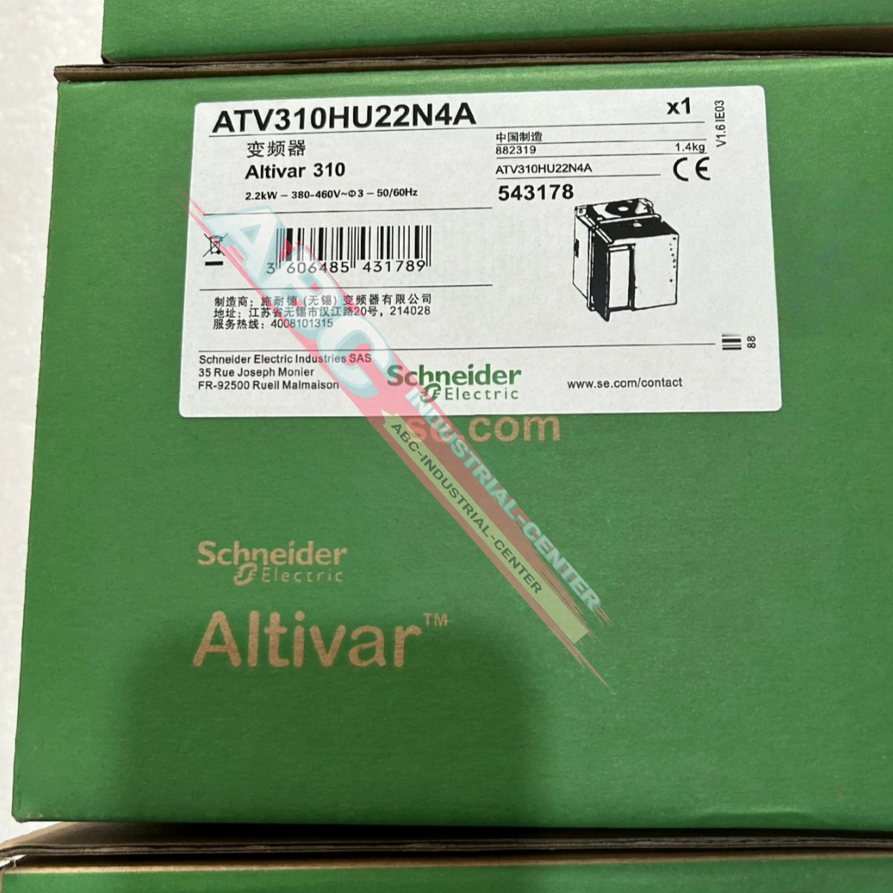 

Совершенно новый ATV312H018M2 220-240 В 0,18 кВт ATV312H037M2 220-240 В 0,37 кВт преобразователь частоты