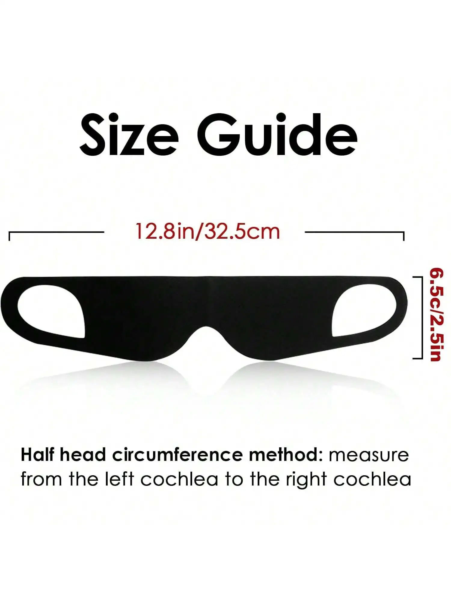 Zero Pressure Sleep Mask Lightweight Breathable Blockout Eye Mask for Travel Sleeping With Ear Hanging Strap Unisex Eye Patch